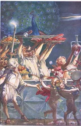 Ge oss snälla väktare, himlar!-vad var dessa?, illustration från The Tempest, 1908