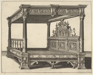 Himmelsäng från Verscheyden Schrynwerck ... [Flera snickerier ...], 1658.