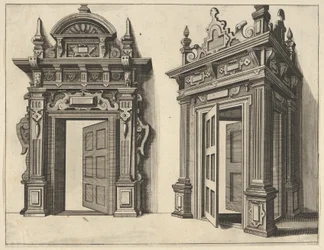 Två träportaler från Verscheyden Schrynwerck ... [Plusieurs Menuiseries ...], 1658.