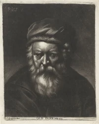 Porträtt av Thomas Parr Old Parr: aeta 152 (titel på objekt)
