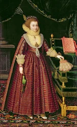 Portrait of a Lady, Possibly Elizabeth, Countess of Kellie, c.1619-20 (olja på duk)