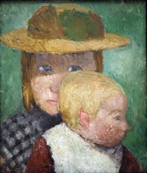 Barn i solen, ca 1903 (tempera på kartong)