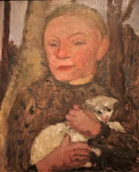 1904 Modersohn-Becker Flicka med lamm