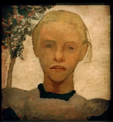 Flicka huvud