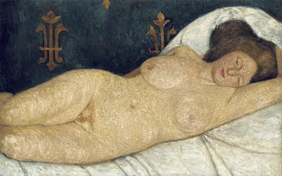 Liggande kvinnlig nakenstudie, 1905-06