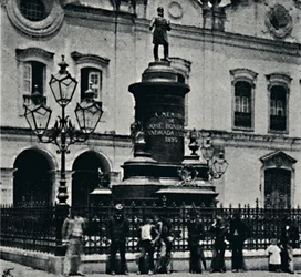 Jose Bonifacio staty. Largo de S. Francesco, 1895