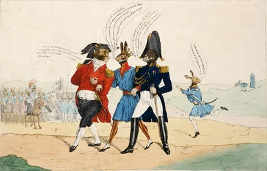 De ointresserade beskyddarna, efter 1831 (litho)