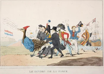 The Fall Guy: The French Intervention of 1832 in Antwerpen (litho)