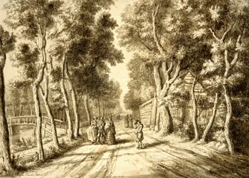 Bezuidenhoutseweg sett mot Wassenaar, 1756