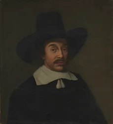 Porträtt av en man, möjligen Jan de Hooghe (1608-1682)