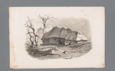 Utsikt över en lada Principer för landskap (serietitel) Principles de paysages (serietitel)