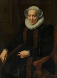 Porträtt av Maria av Utrecht (ca 1552/53-1629)