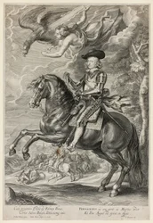 Ferdinand av Österrike till häst