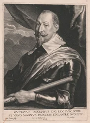 Gustavus Adolphus D.G. Rex Svec. Goth; och Vand, den store prinsen, hertigen av Finland, etc.
