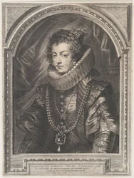 Porträtt av Elisabeth av Bourbon, drottning av Spanien, 1632, 1632.