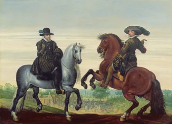 Maurits (1567-1625) och Frederik Hendrik (1584-1647) av Nassau, furstar av Orange