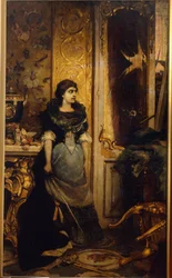 La derniere etape. Peinture de Pavel Alexandrovich Svedomsky (Svedomski) (1849-1904), huile sur toile