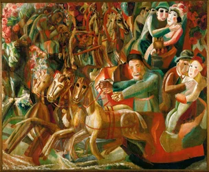 Carnival - från vinter till sommar (olja på duk)