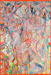 Huvudet (olja på papper)