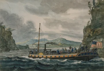 Ångbåtsfärd på Hudsonfloden, 1811-ca.1813.