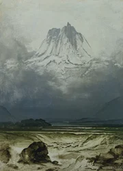 Landskapsstudie, Nordnorge (olja på panel)