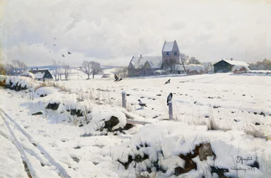 Ett vinterlandskap, Holmstrup
