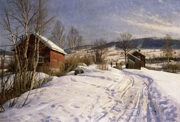 Ett vinterlandskap, Lillehammer