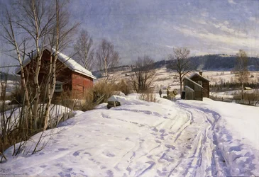 Ett vinterlandskap, Lillehammer