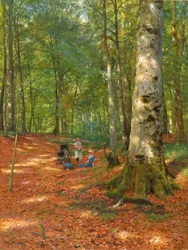 P.Mönsted, I skogsröjningen
