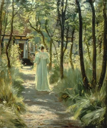 Marie i trädgården