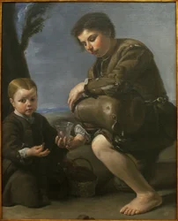 Vinförsäljaren. Målning av Pedro Nunez de Villavicencio (ca 1640-ca 1698), olja på duk, ca 1685. Museum of Fine Arts i Sevilla, Spanien.