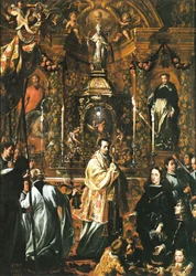 Karl II inför den heliga formen - Pedro Ruiz González
