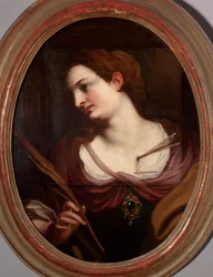 Sankt skäggmålning av Pellegro Piola (eller Pellegrino Piola) (1617-1640)