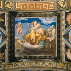 Personifiering av astrologi, Fresco som ingår i en serie av 7 liberal arts