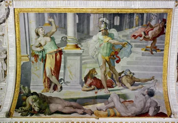 Ulysses och Circe, cirka 1550 (fresk)
