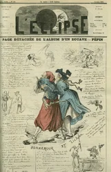 Detachee-sida av ett Zouave-album. Omslag i "" L