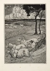 En hundfårstjälare, från Hundra anekdoter av djur, pub. 1924