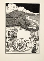 En bärarehund, från Hundra anekdoter av djur, pub. 1924