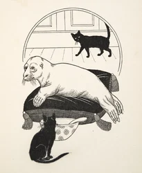 En tämjt sigill, från Hundra anekdoter av djur, pub. 1924