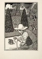 En trogen följeslagare, från Hundra anekdoter av djur, pub. 1924
