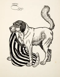A Good FINder, från A Hundred Anecdotes of Animals, pub. 1924 (gravyr)