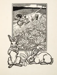 Ett lurigt par, från Hundra anekdoter av djur, pub. 1924
