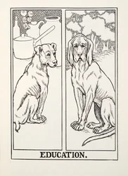 Education, från Fontaine Fables, pub. 1905