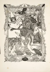 Frontispice, från Hundra anekdoter av djur, pub. 1924