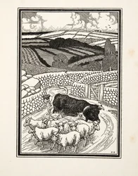 Going to Market, från A Hundred Anecdotes of Animals, pub. 1924