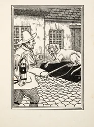 Orörlig trohet, från Hundra anekdoter av djur, pub. 1924