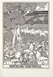 Nothing Too Much, från Fontaine Fables, pub. 1905 (gravyr)