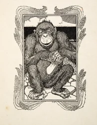 Oyster-öppning, från A Hundred Anecdotes of Animals, pub. 1924