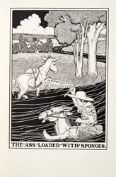The Ass Loaded with Sponges, från Fontaine Fables, pub. 1905