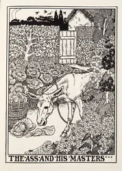 The Ass and his Masters, från Fontaine Fables, pub. 1905